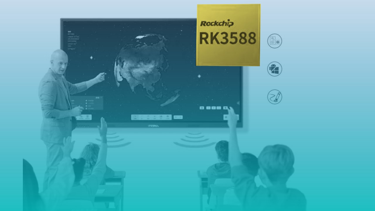 Təhsil sənayesinin rəqəmsal transformasiyasını sürətləndirmək üçün RK3588 ï¼smart böyük ekran buraxılışı ilə təchiz edilmişdir