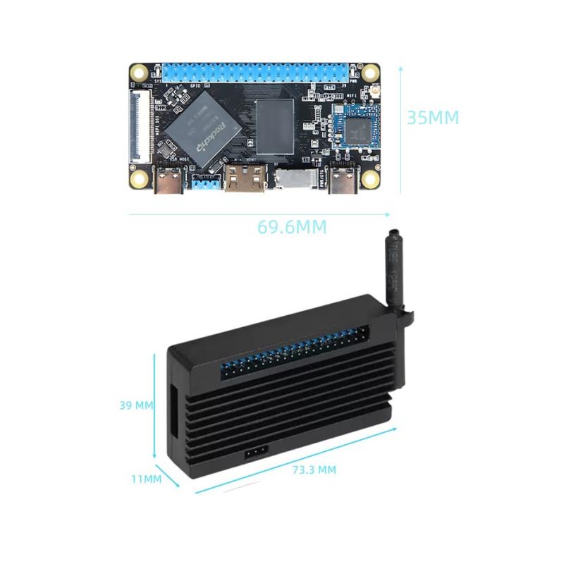 Cib ölçüsü RK3566 WiFi funksionallığı ilə tək lövhəli kompüter