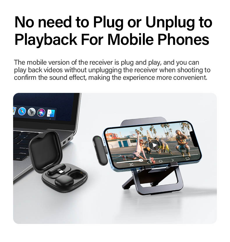 AI Noise-Canceling Lapel Mic Pro - 48KHz/24Bit & 200m Wireless for Professionals